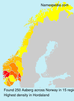 Surname Aaberg in Norway Surname Aaberg in Norway