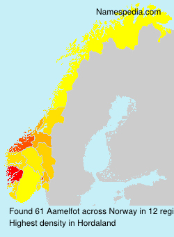 Surname Aamelfot in Norway Surname Aamelfot in Norway