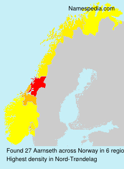 Surname Aarnseth in Norway Surname Aarnseth in Norway