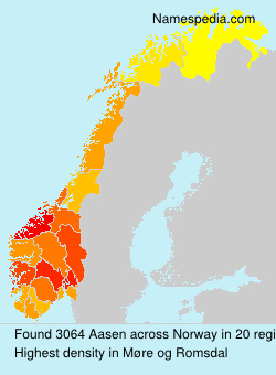 Surname Aasen in Norway Surname Aasen in Norway