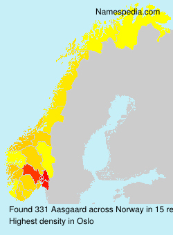 Surname Aasgaard in Norway Surname Aasgaard in Norway