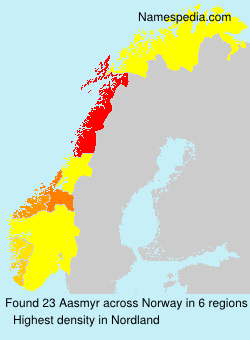 Surname Aasmyr in Norway Surname Aasmyr in Norway