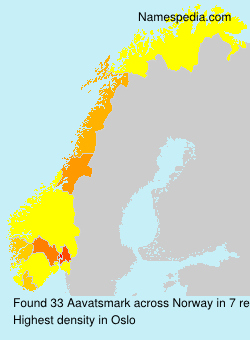 Surname Aavatsmark in Norway Surname Aavatsmark in Norway