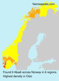 Surname Abadi in Norway Surname Abadi in Norway
