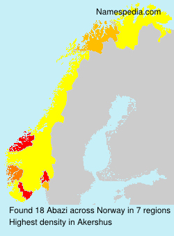 Surname Abazi in Norway Surname Abazi in Norway