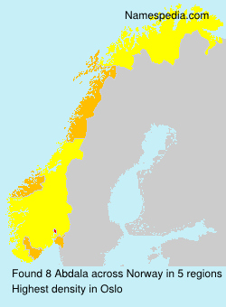 Surname Abdala in Norway Surname Abdala in Norway