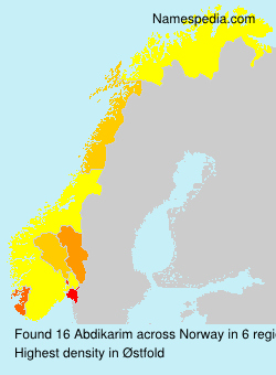 Surname Abdikarim in Norway Surname Abdikarim in Norway