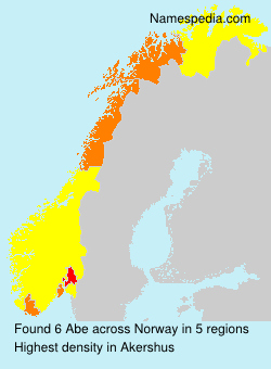 Surname Abe in Norway Surname Abe in Norway