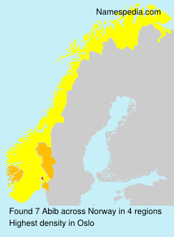 Surname Abib in Norway Surname Abib in Norway