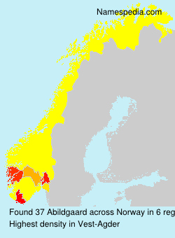 Surname Abildgaard in Norway Surname Abildgaard in Norway