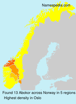 Surname Abokor in Norway Surname Abokor in Norway