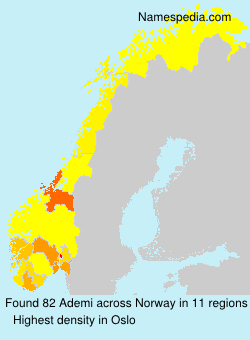 Surname Ademi in Norway Surname Ademi in Norway