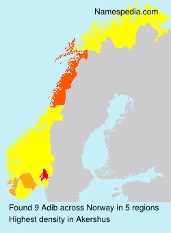 Surname Adib in Norway Surname Adib in Norway