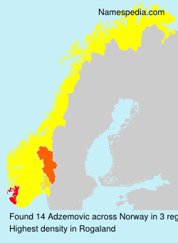 Surname Adzemovic in Norway Surname Adzemovic in Norway
