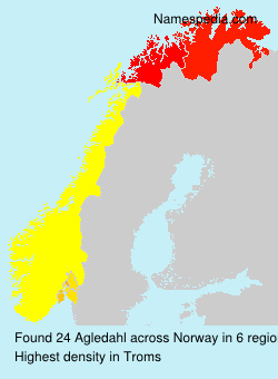 Surname Agledahl in Norway Surname Agledahl in Norway