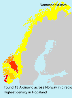 Surname Ajdinovic in Norway Surname Ajdinovic in Norway