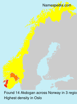 Surname Akdogan in Norway Surname Akdogan in Norway