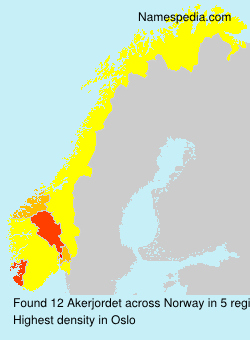 Surname Akerjordet in Norway Surname Akerjordet in Norway