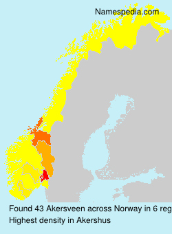 Surname Akersveen in Norway