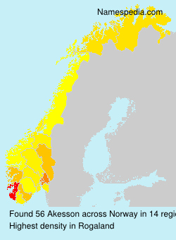 Surname Akesson in Norway Surname Akesson in Norway
