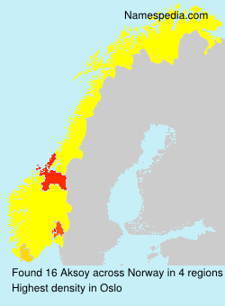 Surname Aksoy in Norway Surname Aksoy in Norway