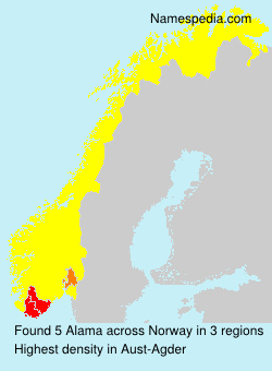 Surname Alama in Norway Surname Alama in Norway