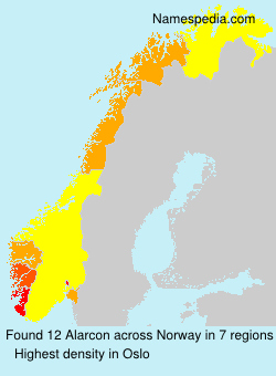 Surname Alarcon in Norway Surname Alarcon in Norway