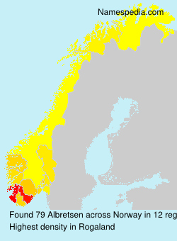 Surname Albretsen in Norway Surname Albretsen in Norway