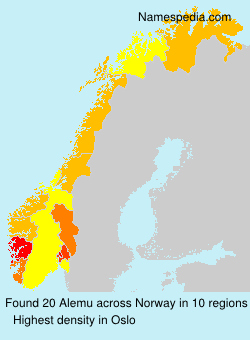 Surname Alemu in Norway Surname Alemu in Norway
