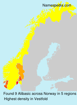 Surname Alibasic in Norway Surname Alibasic in Norway