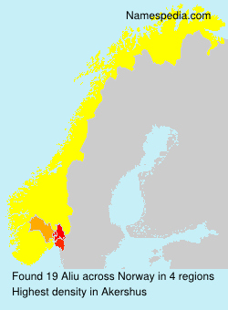 Surname Aliu in Norway Surname Aliu in Norway