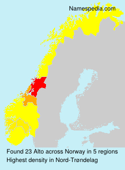 Surname Alto in Norway Surname Alto in Norway