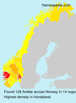 Surname Amble in Norway Surname Amble in Norway