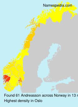 Surname Andreasson in Norway Surname Andreasson in Norway