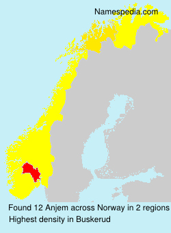 Surname Anjem in Norway Surname Anjem in Norway