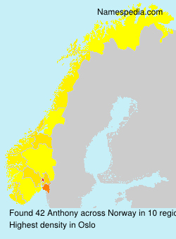Surname Anthony in Norway