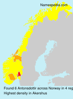 Surname Antonsdottir in Norway Surname Antonsdottir in Norway