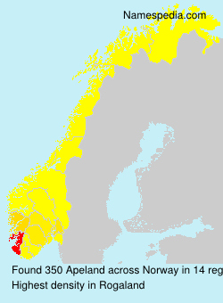 Surname Apeland in Norway Surname Apeland in Norway