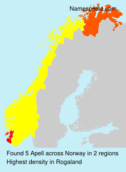 Surname Apell in Norway Surname Apell in Norway