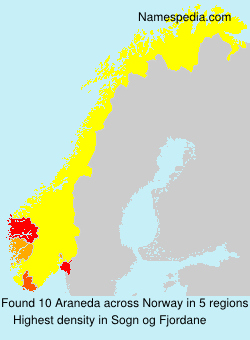 Surname Araneda in Norway Surname Araneda in Norway