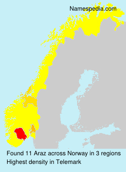 Surname Araz in Norway Surname Araz in Norway