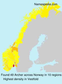 Surname Archer in Norway Surname Archer in Norway