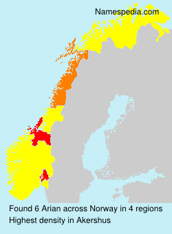 Surname Arian in Norway Surname Arian in Norway
