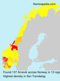 Surname Arnevik in Norway