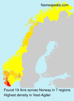 Surname Arre in Norway Surname Arre in Norway