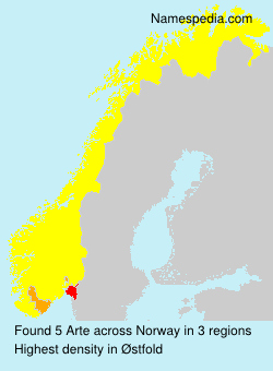 Surname Arte in Norway Surname Arte in Norway