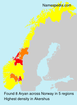 Surname Aryan in Norway Surname Aryan in Norway