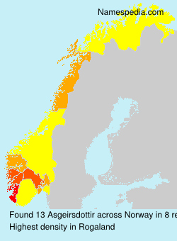 Surname Asgeirsdottir in Norway Surname Asgeirsdottir in Norway