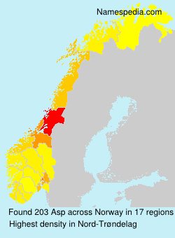 Surname Asp in Norway Surname Asp in Norway