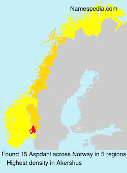 Surname Aspdahl in Norway Surname Aspdahl in Norway